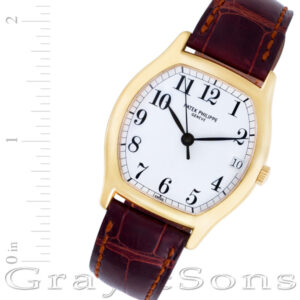 Patek Philippe Gondolo 5030r 18k rose gold 34mm auto watch