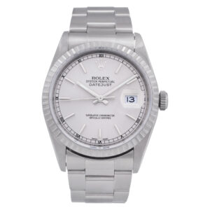 Rolex Datejust 16220 Stainless Steel Silver dial 36mm Automatic watch