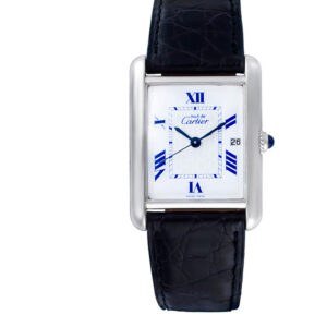 Cartier Tank 2414 sterling silver 26mm Quartz watch