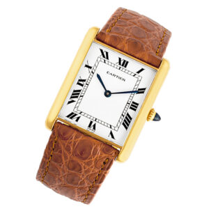 Cartier Tank 18k 28mm auto watch