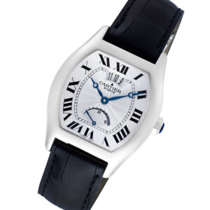 Cartier Tortue W1542751 18k white gold 34mm auto watch