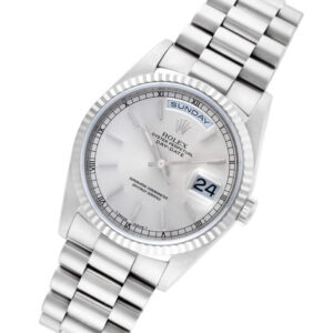 Rolex Day-Date 18239 18k white gold 36mm auto watch