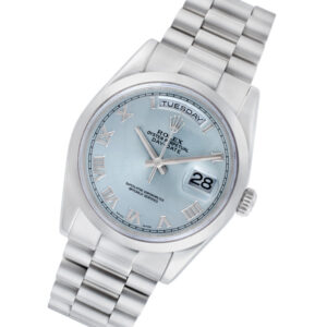 Rolex Day-Date 118206 platinum 38mm auto watch