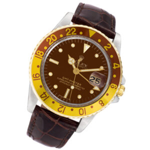 Rolex GMT-Master 16753 18k & steel 40mm auto watch