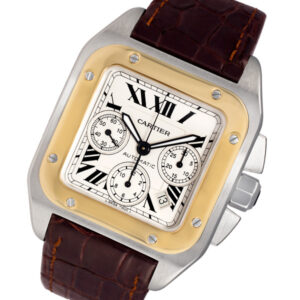 Cartier Santos 100 w20091x7 18k & steel 40mm auto watch