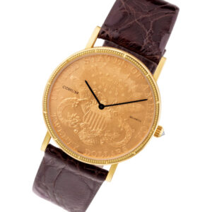 Corum $20 Coin gold 35mm Quartz watch