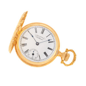 Waltham pocket watch  14k white porcelain dial 32mm Manual watch