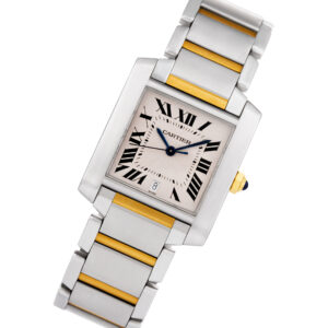 Cartier Tank Francaise W51005Q4 18k & steel 28mm auto watch