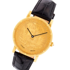 Corum gold coin 18k 36mm auto watch