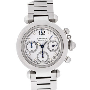 Cartier Pasha Chronograph W31039M7 stainless steel 36mm auto watch