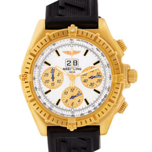 Breitling Crosswind k44355 18k yellow gold 44mm auto watch