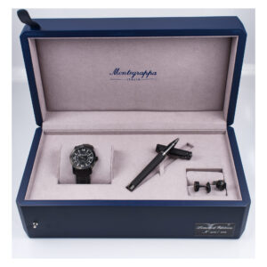 Montegrappa Skeleton Date matte black pvd 42mm auto watch