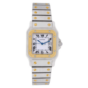 Cartier Santos 18k & steel 29mm auto watch