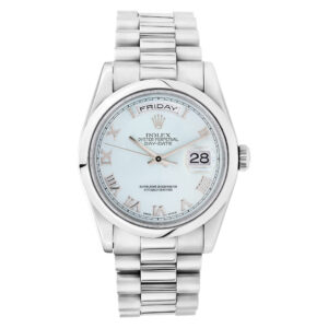 Rolex Day-Date 118206 platinum 36mm auto watch