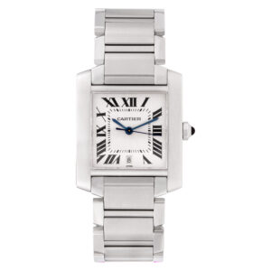 Cartier Tank Francaise w51002q3 stainless steel 28mm auto watch