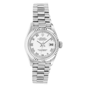 Rolex Datejust R791799 18k white gold 26mm auto watch