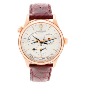 Jaeger LeCoultre Geographic 176.2.29.S 18k rose gold 39mm auto watch