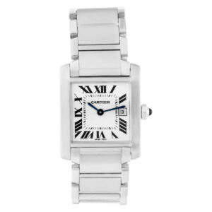 Cartier Tank Francaise W51011Q3 stainless steel 25mm Quartz watch