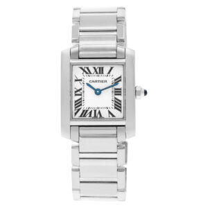 Cartier Tank Francaise w5001253 18k white gold 20mm Quartz watch