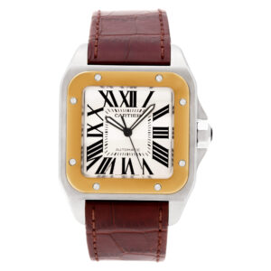 Cartier Santos 100 W20072X7 18k & steel 38mm auto watch