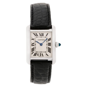 Cartier Tank 2679 18k white gold 22mm Quartz watch