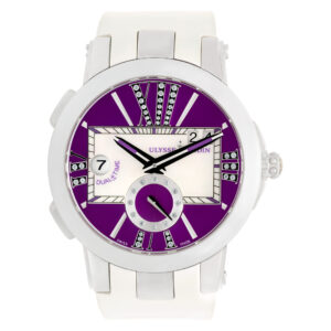 Ulysse Nardin Executive 243-10-3/30-07 Steel, Purple diamond dial, 40mm Auto