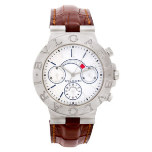 Bvlgari Diagono Chrono Amplicator CHW 40GAM 18k White Gold White dial 40mm Auto