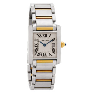 Cartier Tank Francaise 345520CD 18k & Steel, White dial 20.5mm Quartz watch