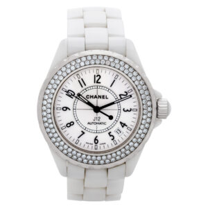 Chanel J12 stainless steel & ceramic 38.5mm auto watch