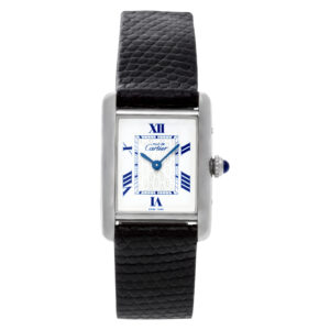 Cartier Tank 2416 sterling silver 22mm Quartz watch