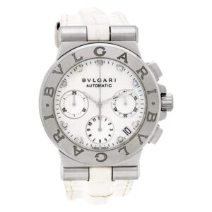 Bvlgari Diagono DG 35 S CH St/S Mother of Pearl diamond dial mm Automatic wat