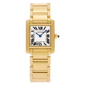 Cartier Tank Francaise W50002N2 18k yellow gold 20mm Quartz watch