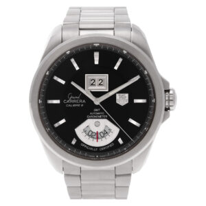 Tag Heuer Grand Carrera WAV5113 steel  Black dial 42.5mm Automatic watch