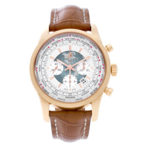 Breitling Transocean Chronograph Unitime RB0510 18k Rose Gold 46mm Automatic