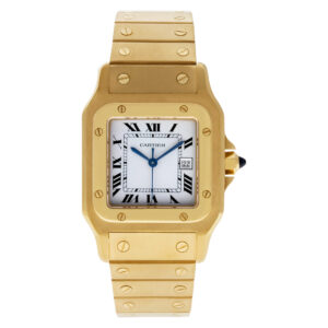 Cartier Santos 887901 18k 29mm auto watch