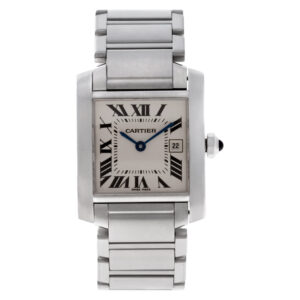 Cartier Tank Francaise W51011Q3 stainless steel 25mm Quartz watch