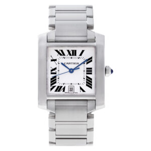 Cartier Tank Francaise w51002q3 stainless steel 28mm auto watch