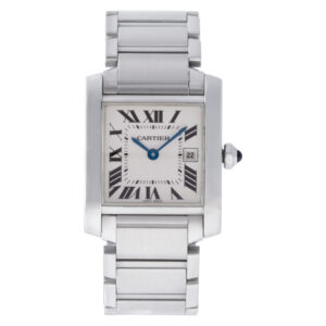 Cartier Tank Francaise W51011Q3 stainless steel 25mm Quartz watch