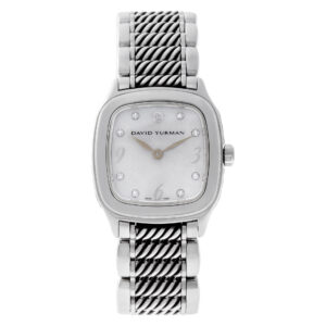 David Yurman Thoroughbred T3049QSSTBRAC Stainless Steel, MOP diamond dial 25m