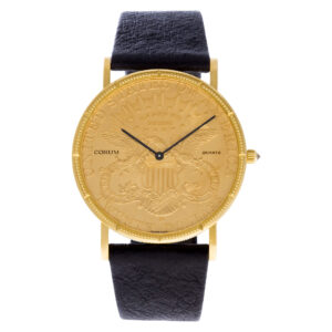 Corum $20 Coin CT32892 18k Yellow Gold, Gold dial 35mm Quartz watch