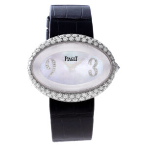 Piaget p10213 18k White Gold Mother Of Pearl Diamond dial Diamond Bezel