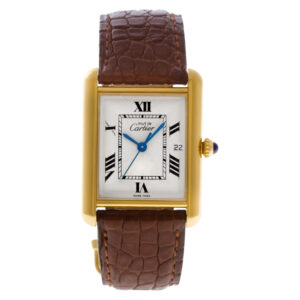 Cartier Tank 2413 plaque 25.5mm Quartz watch