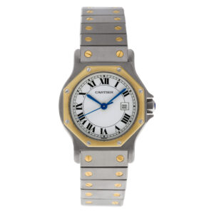 Cartier Santos 18k & steel 29mm auto watch