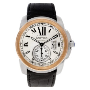 Cartier Calibre W7100039 18k & steel 42mm auto watch