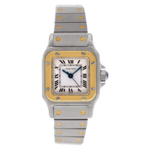 Cartier Santos 14.30 18k & steel 24mm auto watch