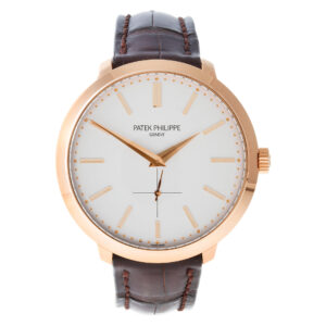 Patek Philippe Calatrava 5123R 18k Rose Gold Silver dial 38mm Manual Wind