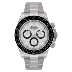 Unused Rolex Daytona 116500W Steel, White dial, ceramic bezel 40mm Automatic