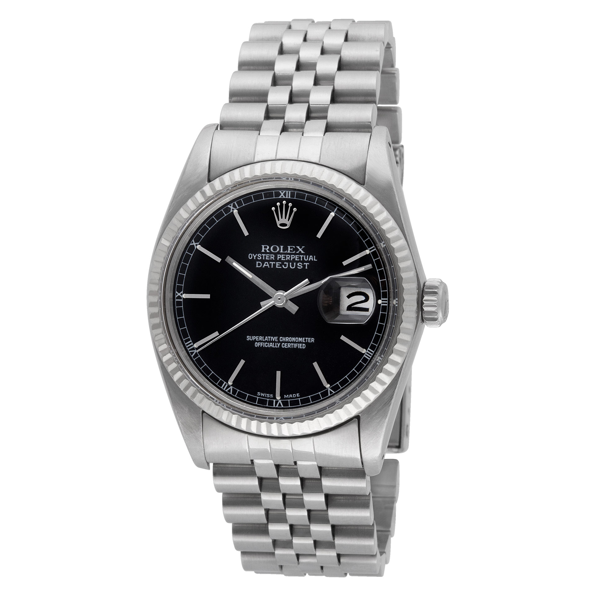 Rolex Datejust 16014 Stainless Steel Black dial 36mm circa 1983