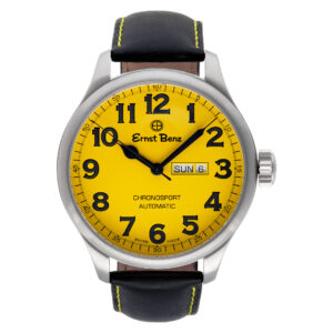 Ernst Benz Chronosport GC10219 Stainless Steel Yellow dial 47mm Automatic watch