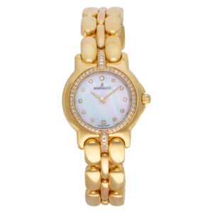 Bertolucci Pulchra 111805568 in 18k YG Mother of Pearl diamond dial 24mm Quartz